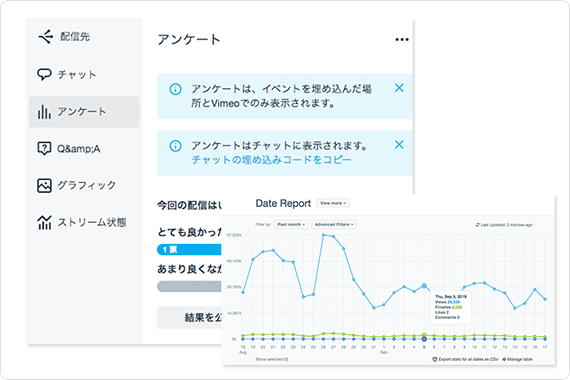 アンケート　レポート機能